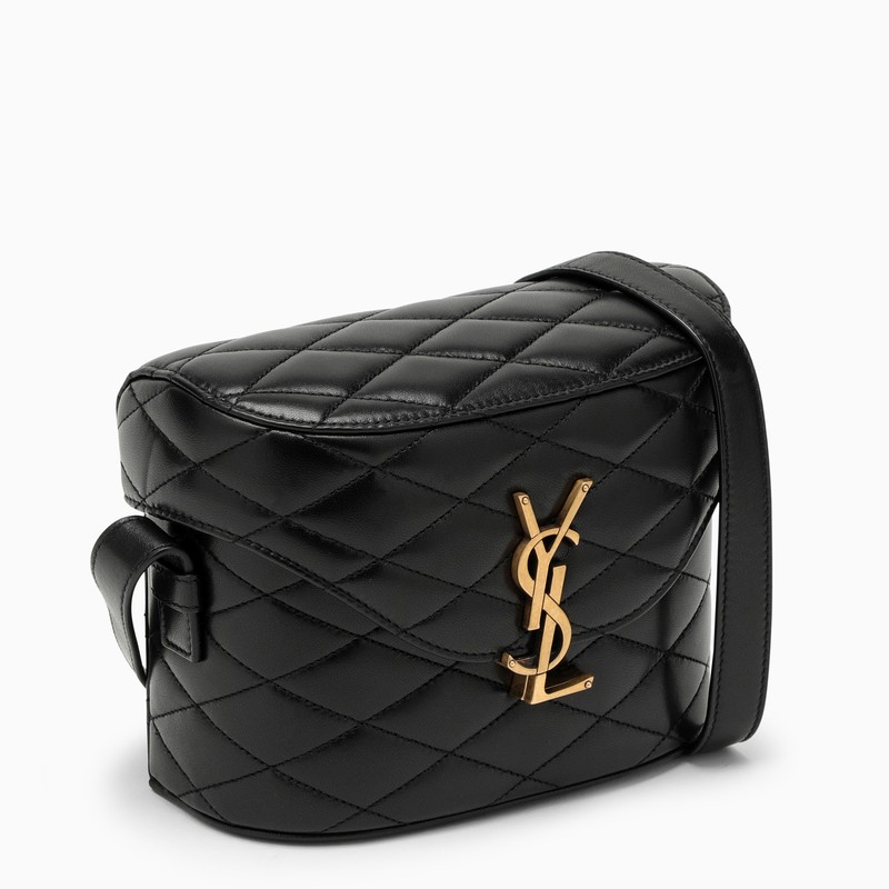 Yves Saint Laurent Box Bag June black quilted leather