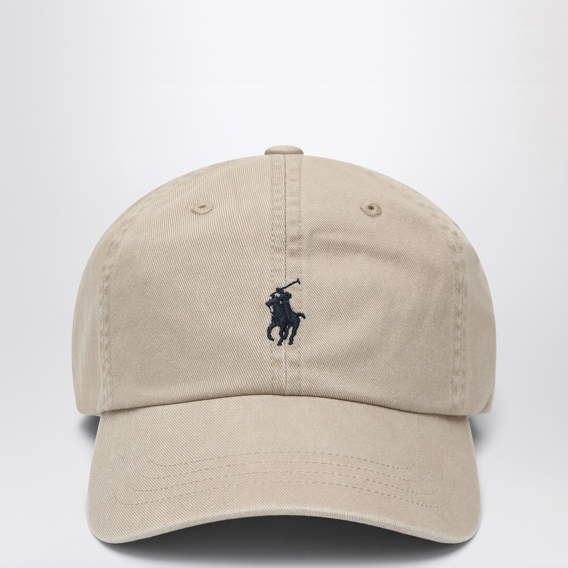 Polo Ralph Lauren Beige Baseball Cap With Logo In Sand