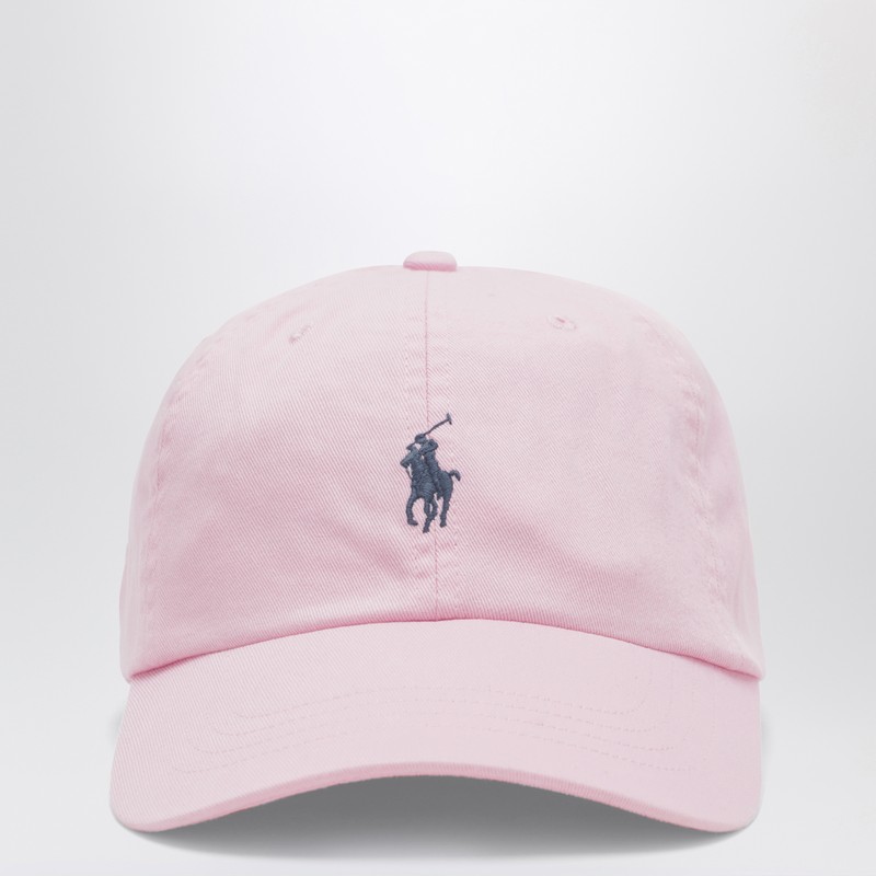 Pink baseball cap with logo