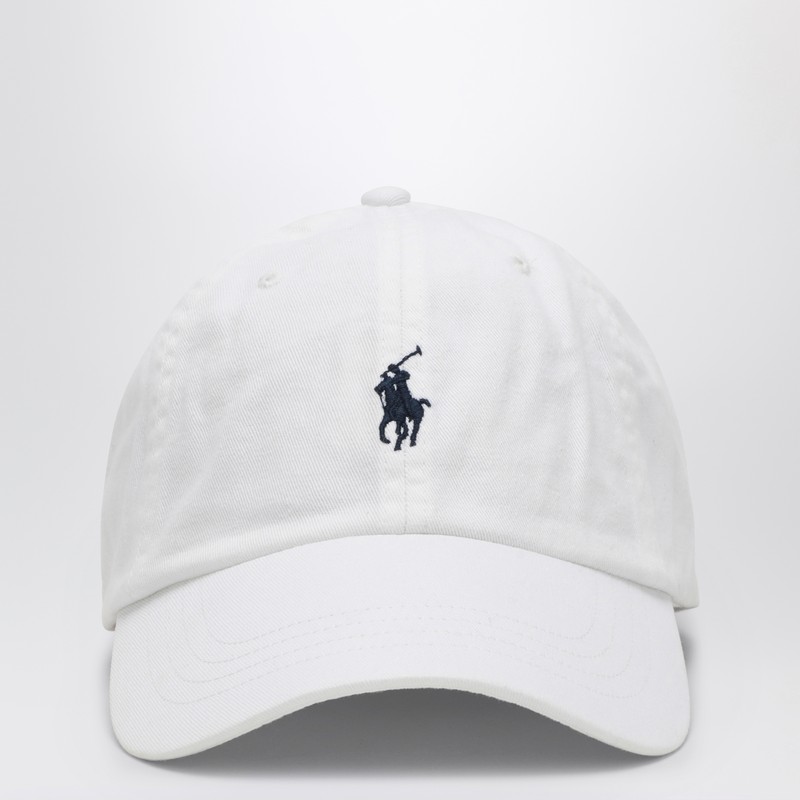 White baseball cap with logo