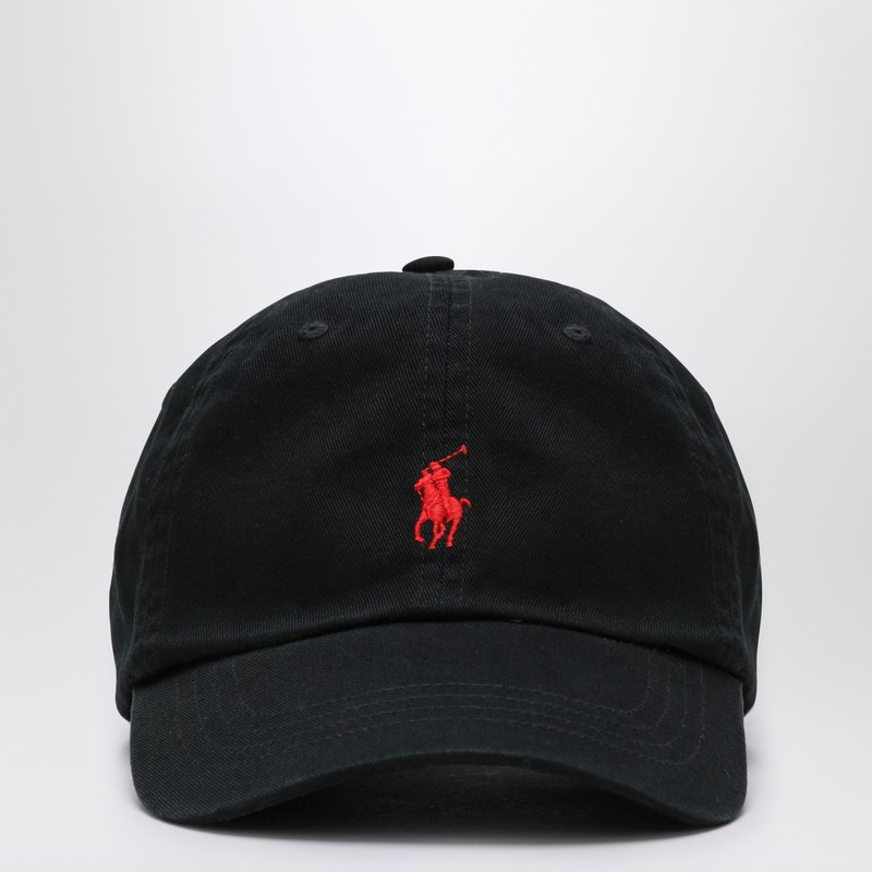 Polo Ralph Lauren Black Baseball Cap With Logo