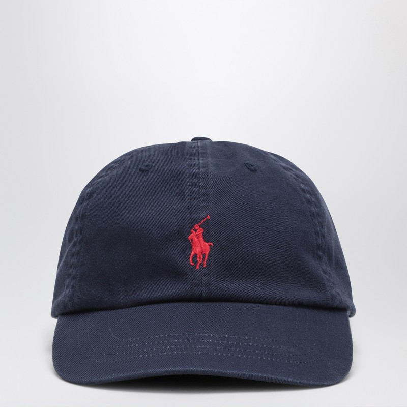 Blue navy baseball cap with logo