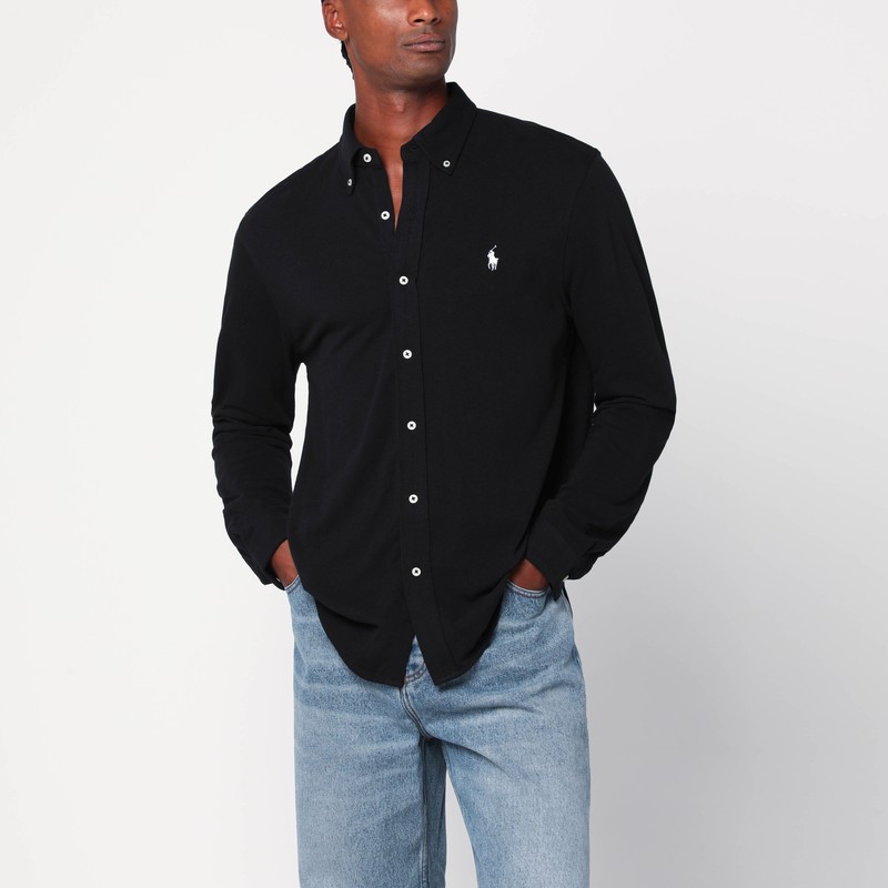 Black featherweight mesh shirt - Polo Ralph Lauren - Modalova