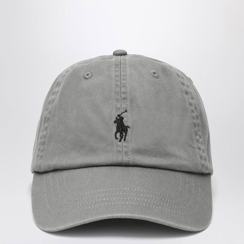 Polo Ralph Lauren Grey Baseball Cap With Logo In Gray