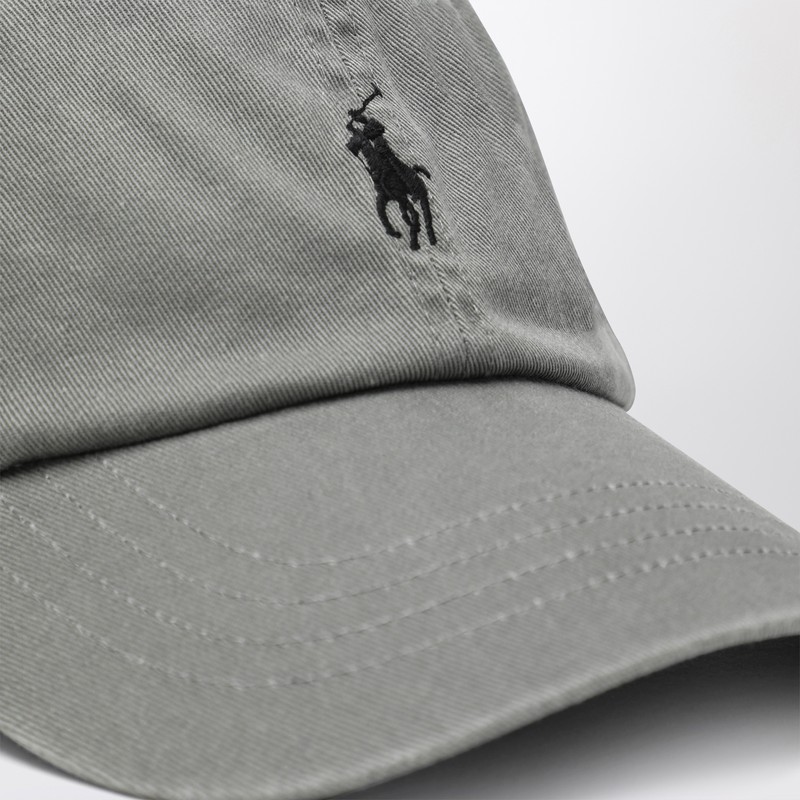 Polo Ralph Lauren Grey Baseball Cap With Logo In Gray