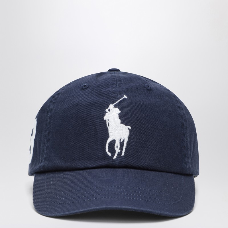 Navy blue baseball cap with logo