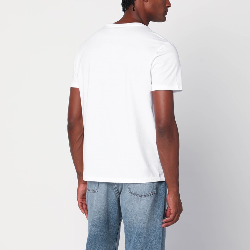Polo Ralph Lauren Heavy Cotton T-shirt With Logo Embroidery In White
