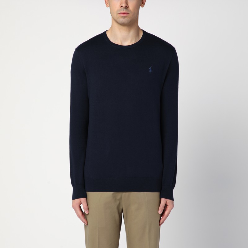 Navy blue Pima cotton sweatshirt