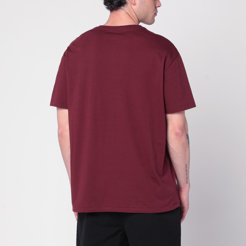 Polo Ralph Lauren Wine Red Cotton T-shirt Classic-fit In Brown