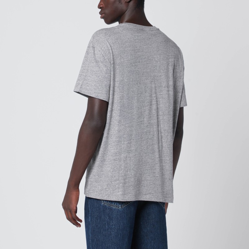 Polo Ralph Lauren Grey Cotton T-shirt Classic-fit In Gray