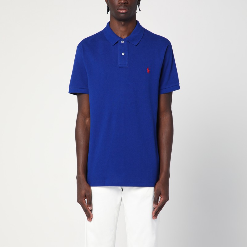 Electric blue Custom Slim-Fit polo