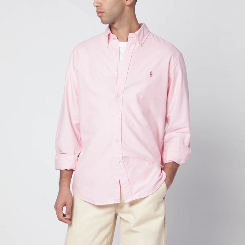 Polo Ralph Lauren Custom Fit Oxford Shirt In Pink