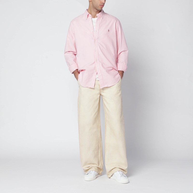 Polo Ralph Lauren Custom Fit Oxford Shirt In Pink