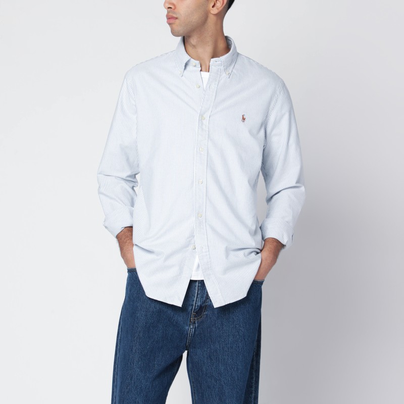 Polo Ralph Lauren Sport Shirt Long Sleeve In Blue