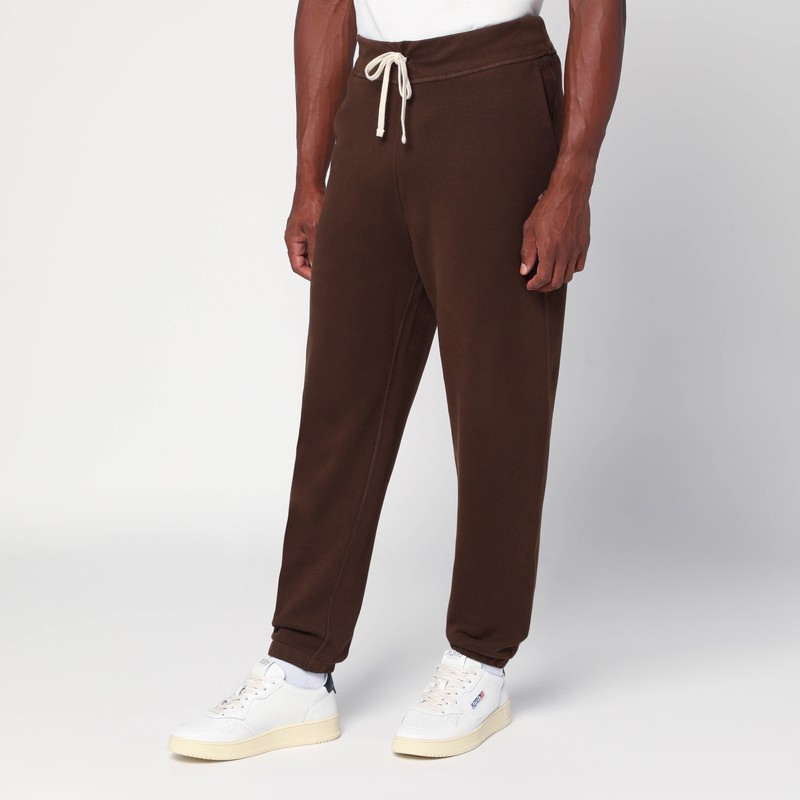 Polo Ralph Lauren Brown Jogger Pants In Cotton Blend In Brown