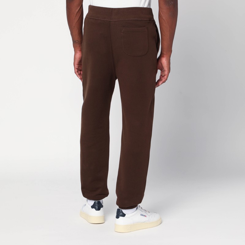 Polo Ralph Lauren Brown Jogger Pants In Cotton Blend In Brown