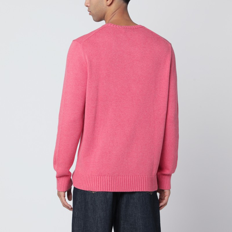 Polo Ralph Lauren Light Red Cotton Sweater In Pink
