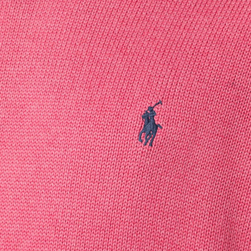 Polo Ralph Lauren Light Red Cotton Sweater In Pink