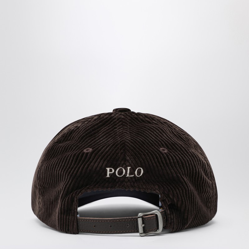 Polo Ralph Lauren Brown Corduroy Baseball Cap In Brown