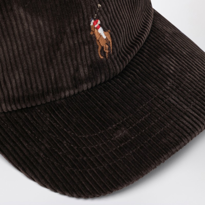 Polo Ralph Lauren Brown Corduroy Baseball Cap In Brown