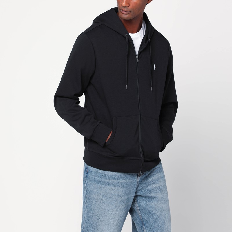 Black zip sweatshirt in cotton blend - Polo Ralph Lauren - Modalova