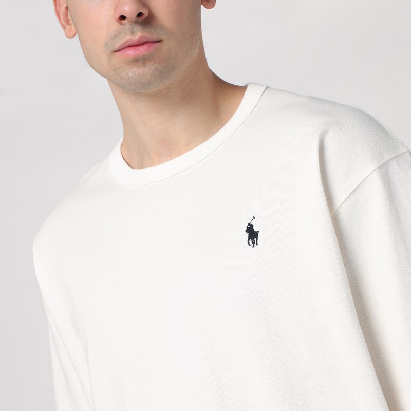 Polo Ralph Lauren Classic Cotton Jersey T-shirt In White