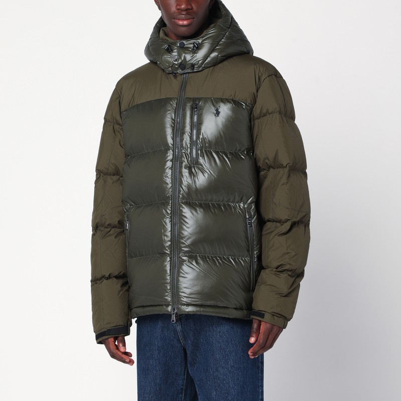 military green down jacket