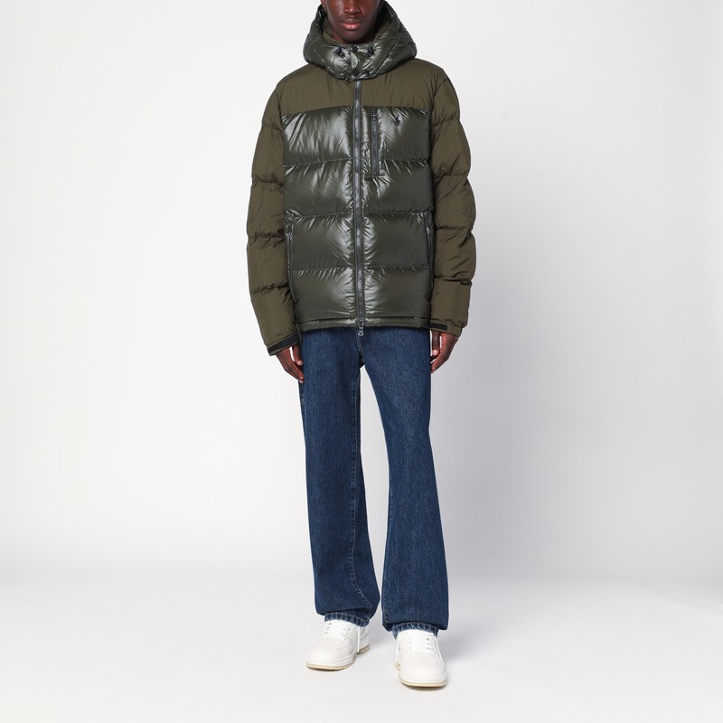 Polo Ralph Lauren Military Green Down Jacket In Blue