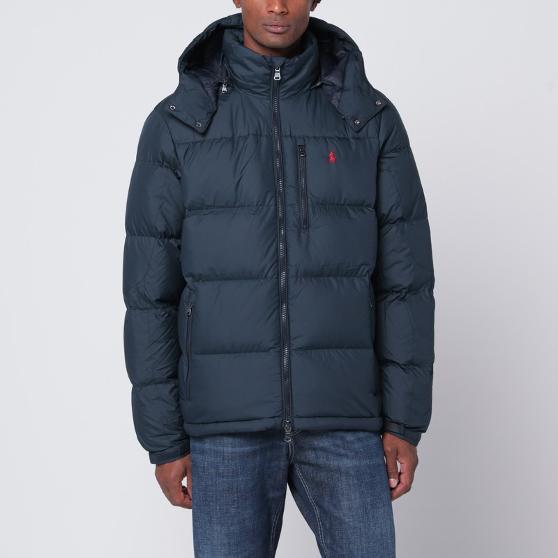 Polo Ralph Lauren Gorham Water-repellent Ripstop Fabric Down Jacket Clothing In Blue