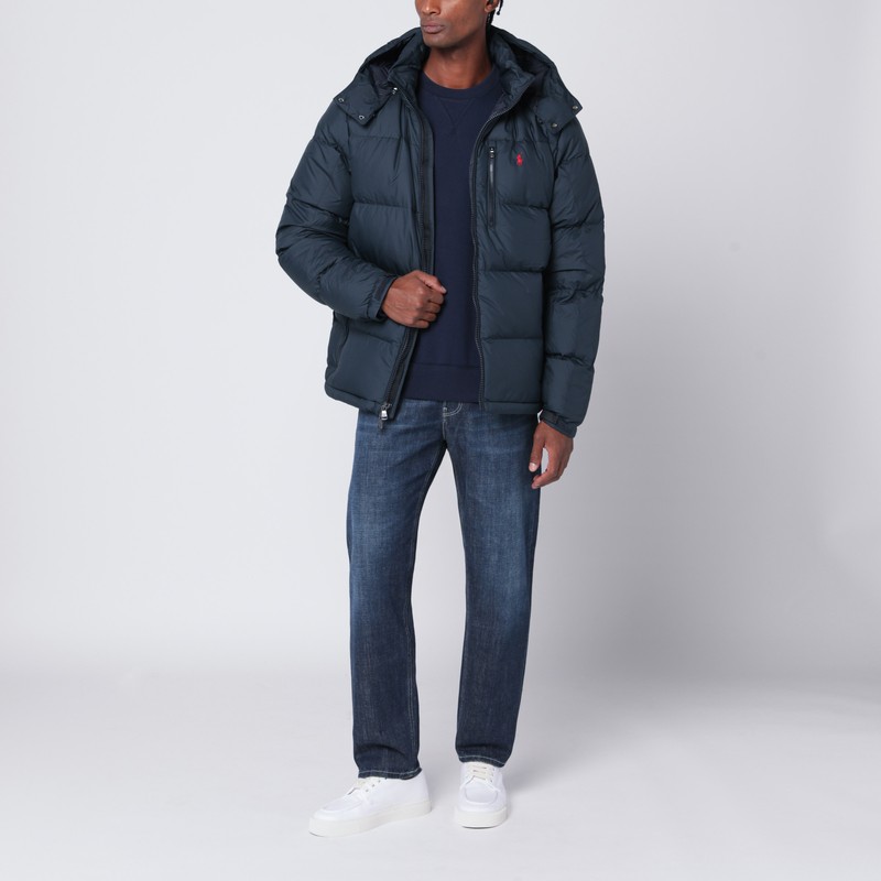 Polo Ralph Lauren Gorham Water-repellent Ripstop Fabric Down Jacket Clothing In Blue
