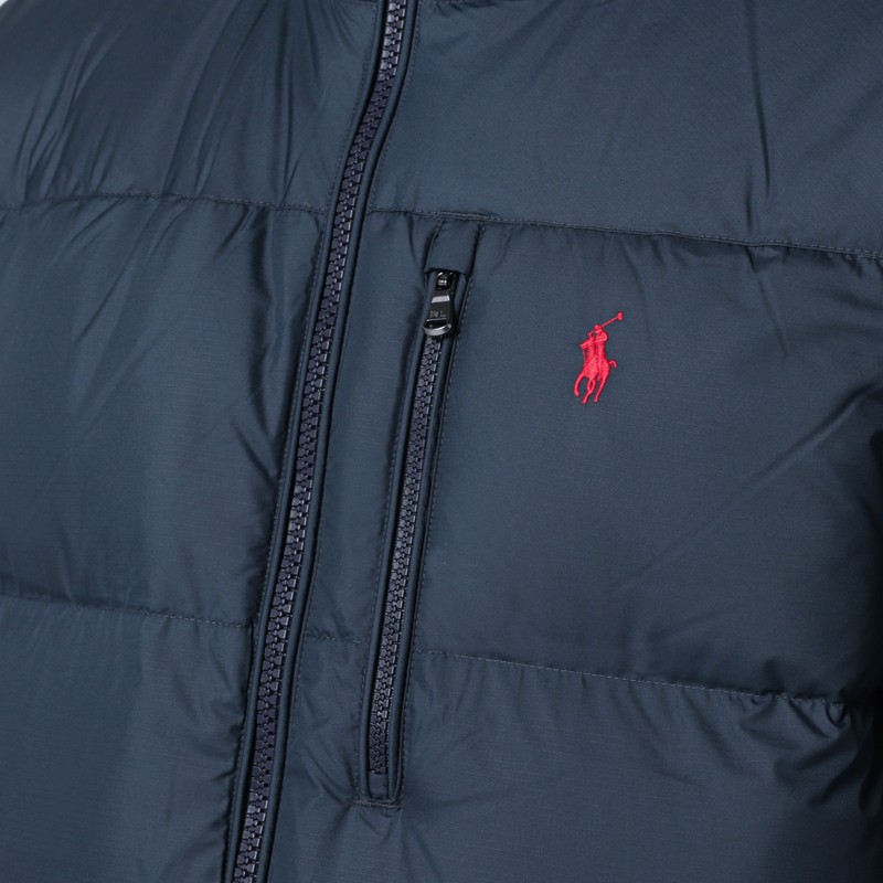 Polo Ralph Lauren Gorham Water-repellent Ripstop Fabric Down Jacket Clothing In Blue