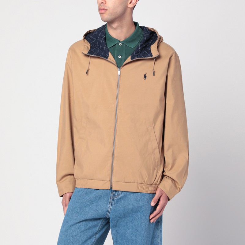 Camel-coloured zip jacket