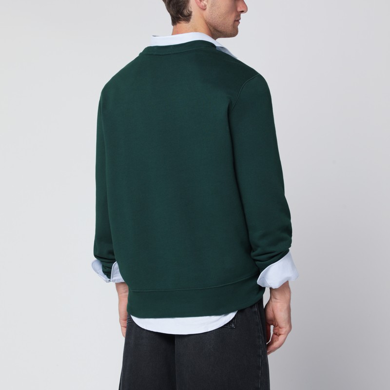 Polo Ralph Lauren Moss Green Polo Bear Sweatshirt In Multi