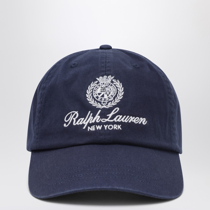 Navy blue cotton baseball cap