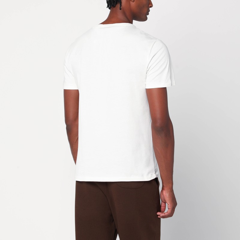 Polo Ralph Lauren White Polo Bear Custom Slim-fit T-shirt In White