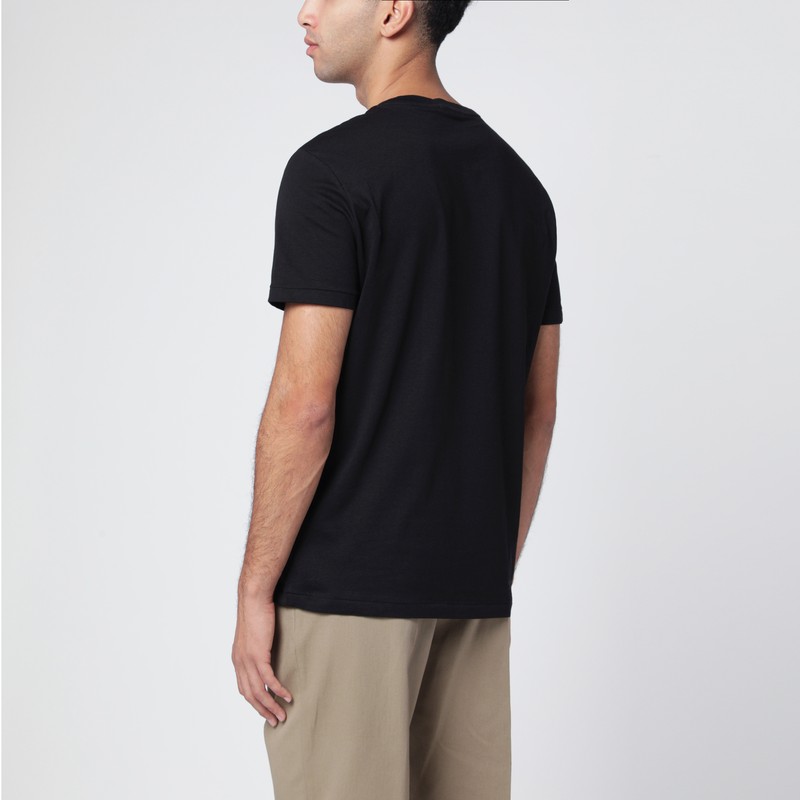 Polo Ralph Lauren Mens Fa25 Black Holiday Bear Bear-print Short-sleeve Cotton T-shirt In Black