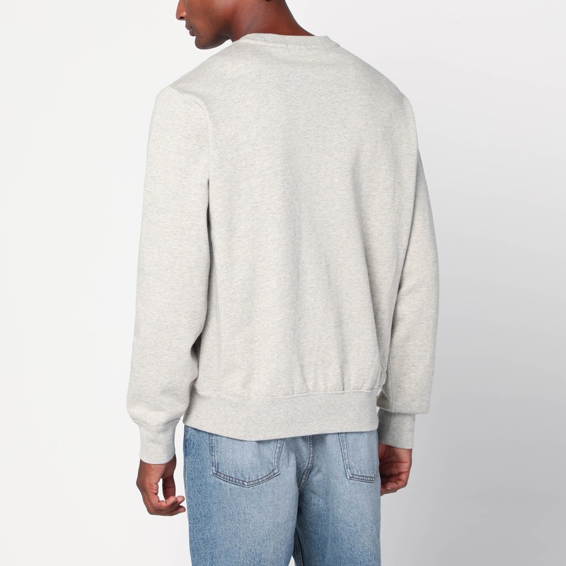 Polo Ralph Lauren Gray Sweatshirt In Cotton Blend In Black