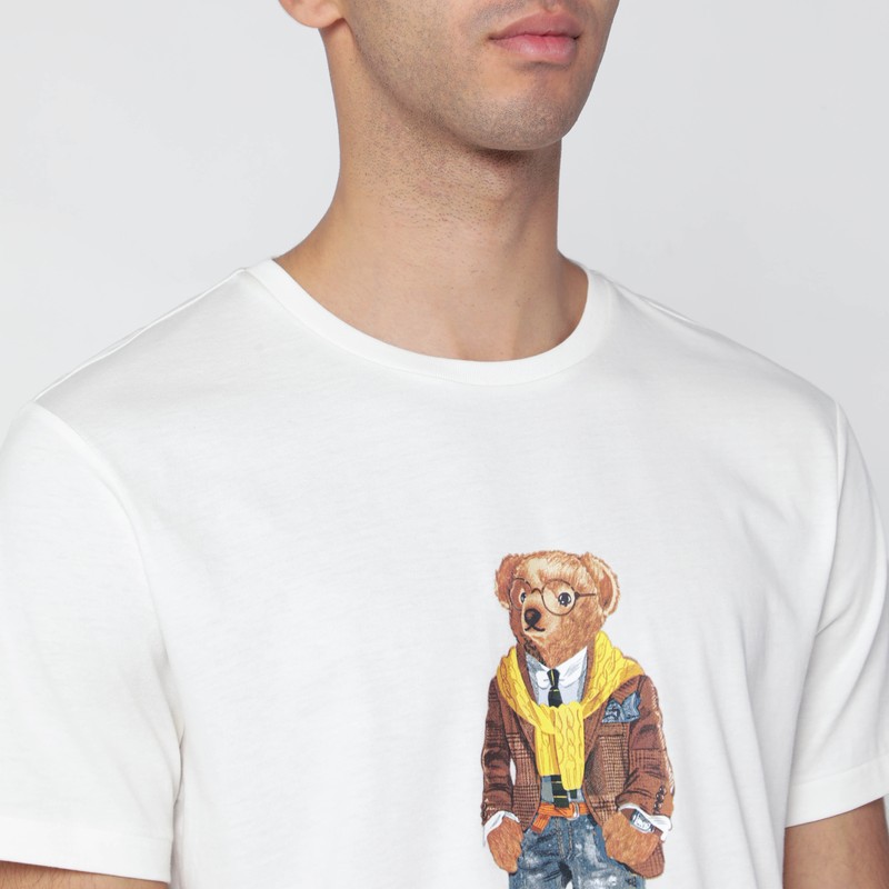 Polo Ralph Lauren Classic Fit Polo Bear Jersey T-shirt In White