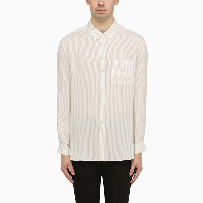 Cassandre striped silk shirt
