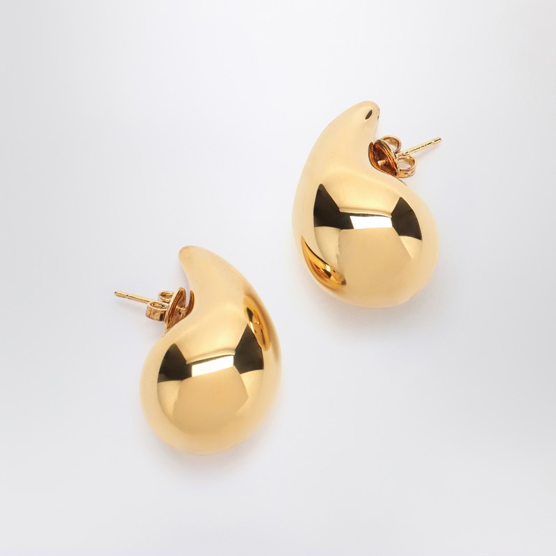 Drop earrings small gold - Bottega Veneta - Modalova