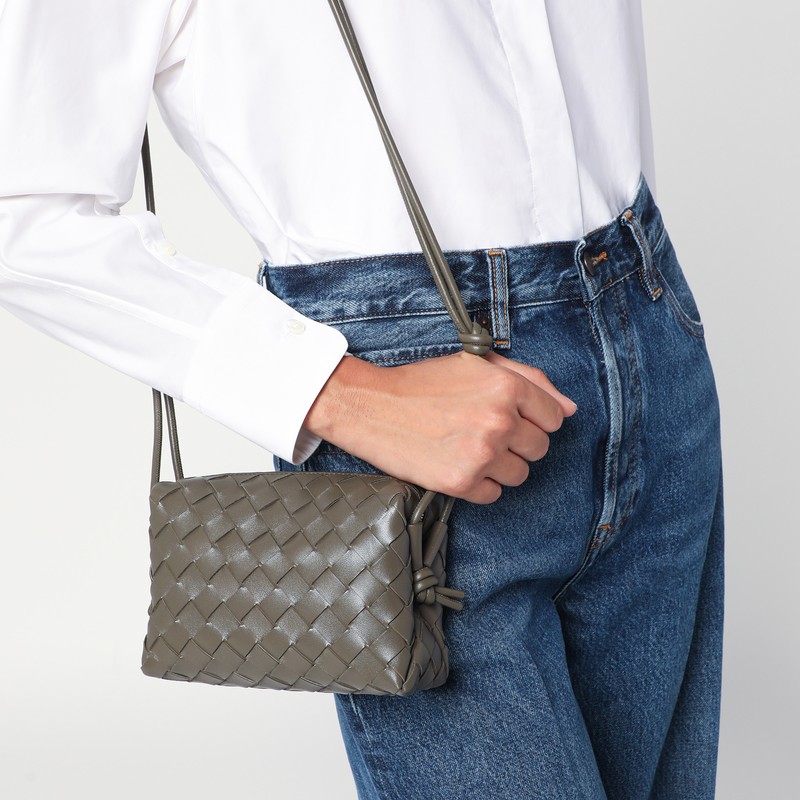 Bottega Veneta Mini Loop Camera Cypress Colour In Green