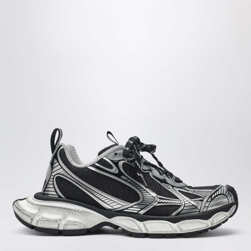 3XL sneakers in black and silver with glitter