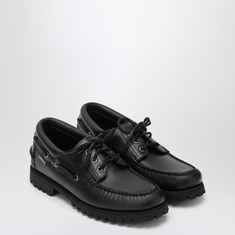 Sebago Ranger Moc Soft Loafers In Black In Black