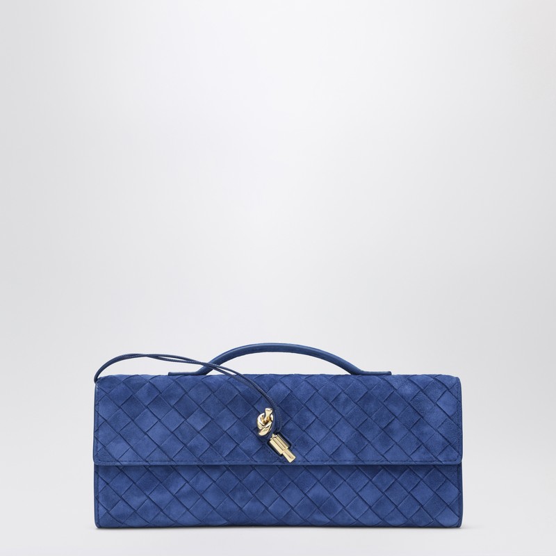 Andiamo clutch in Royal Blue suede