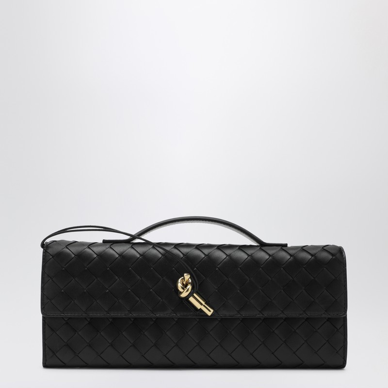 Black Andiamo clutch with handle