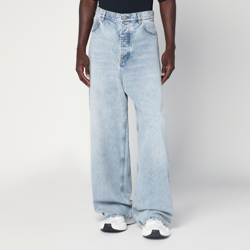 Loose light denim jeans - Balenciaga - Modalova