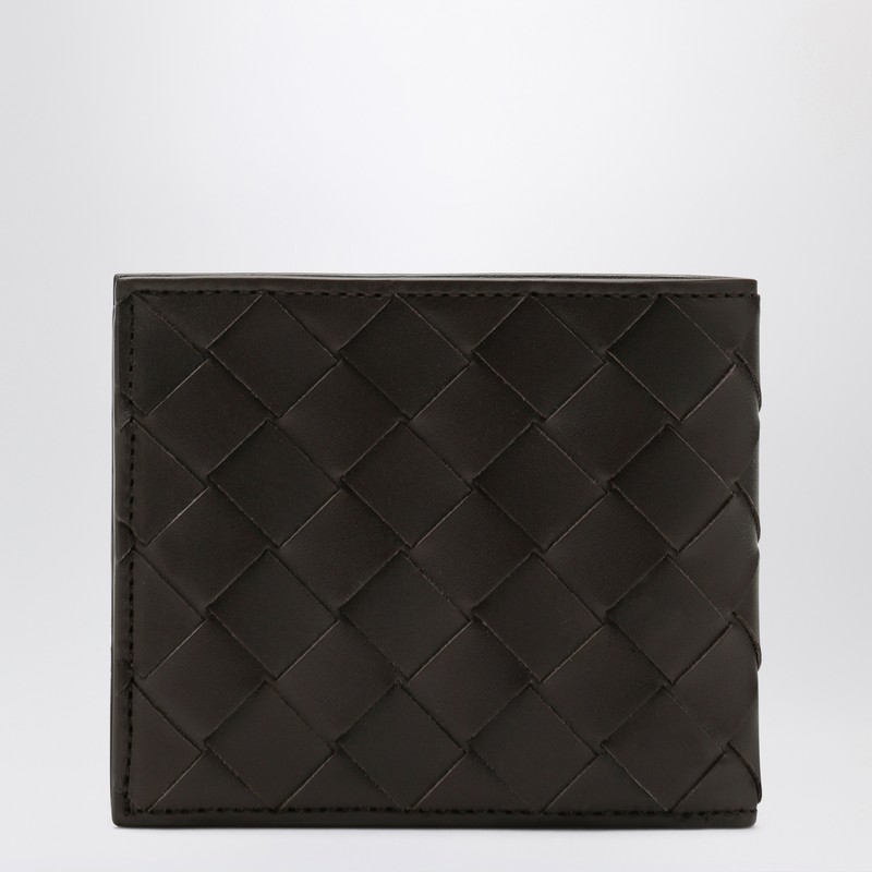 Bottega Veneta Fondant Bi-fold Wallet In Intrecciato In Brown