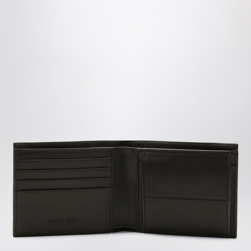 Bottega Veneta Fondant Bi-fold Wallet In Intrecciato In Brown