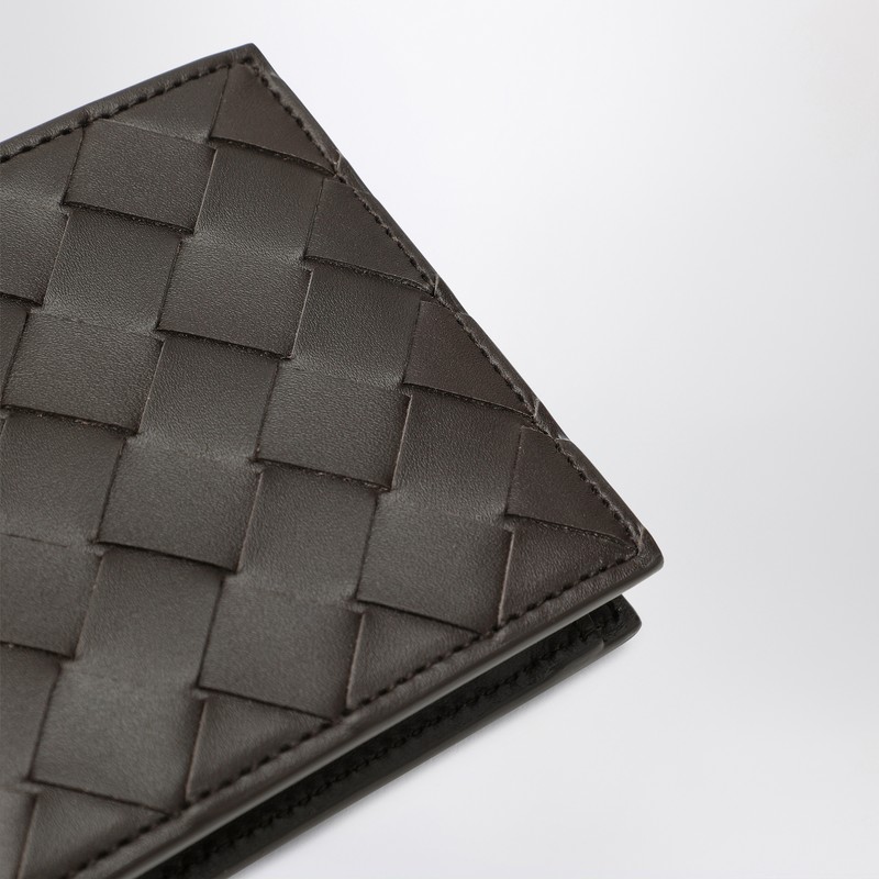 Bottega Veneta Fondant Bi-fold Wallet In Intrecciato In Brown