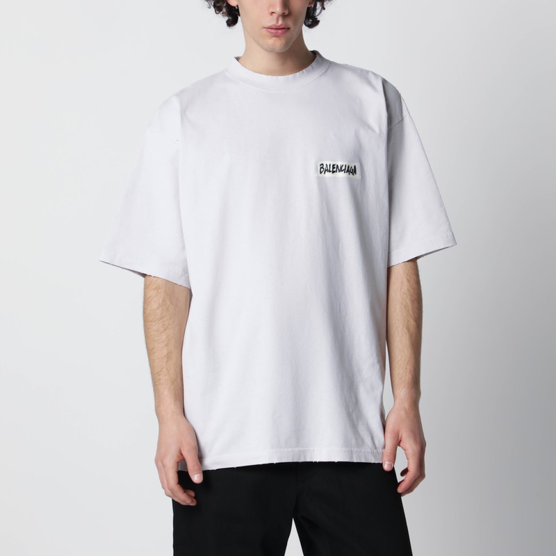 White Masking Tape T-shirt with medium fit